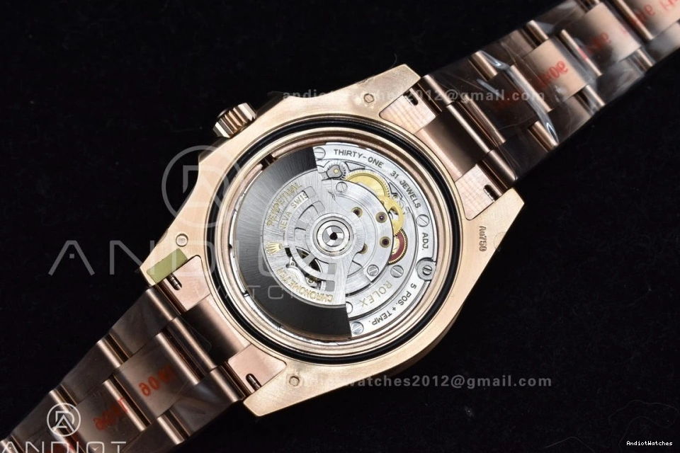 SS 864 ARF Edition II 1:1 CHS GMT Master New RG on SH3285 Bracelet 126715 CHNR 904L WrinkleFree Best 0325